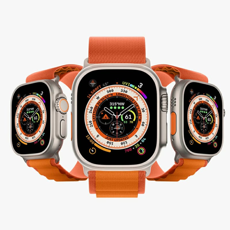 Free Apple Watch Ultra Mockup PSD