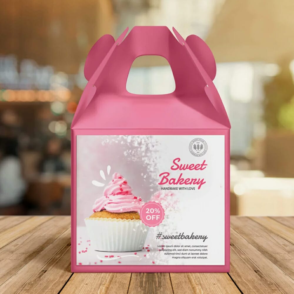 Free Bakery Packaging Mockup PSD Template
