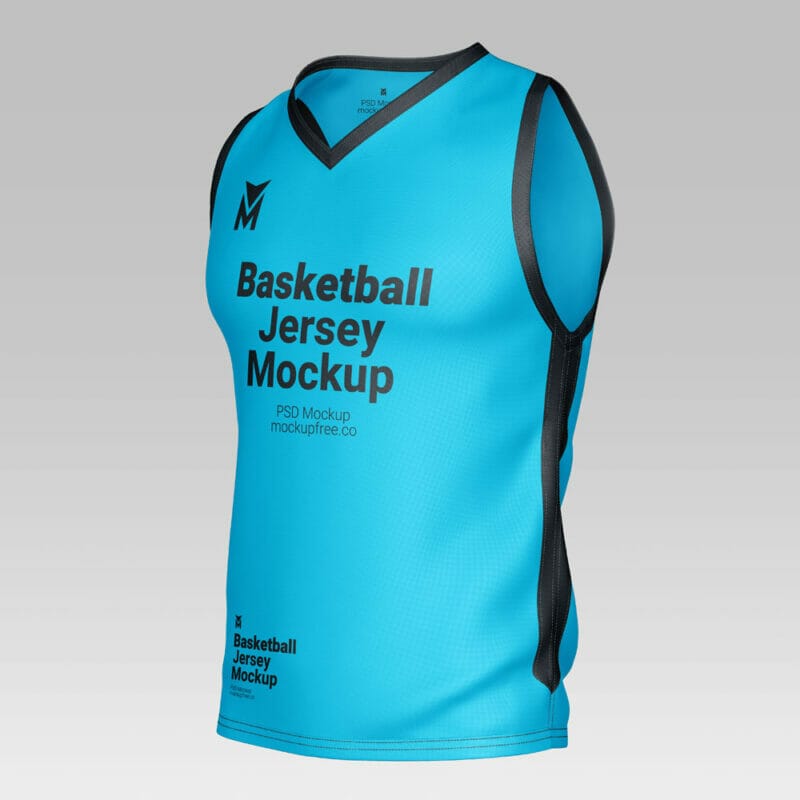 Free basketball jersey mockup psd css author