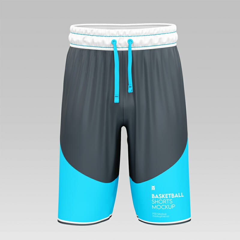Free Basketball Shorts Mockup PSD