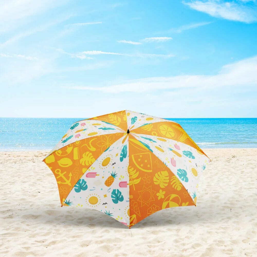 Free Beach Umbrella Mockup PSD Template