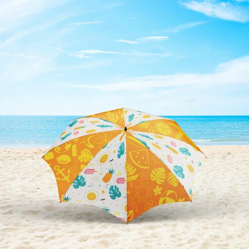 Free Beach Umbrella Mockup PSD Template