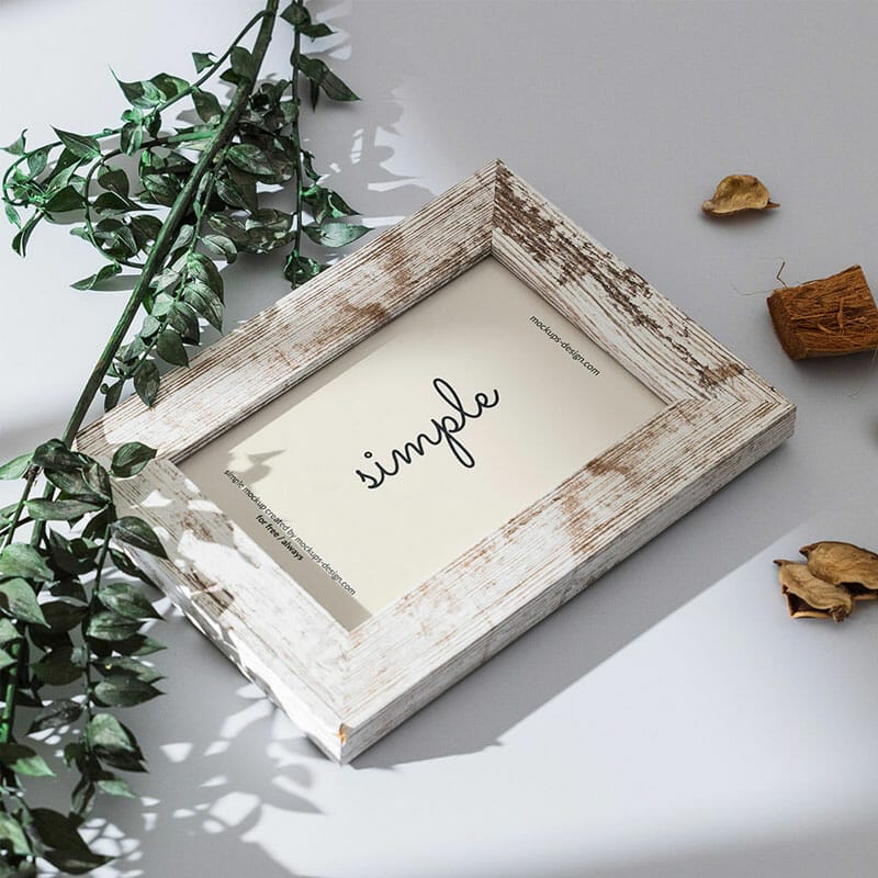 Free Bright Photo Frame Mockup PSD » CSS Author