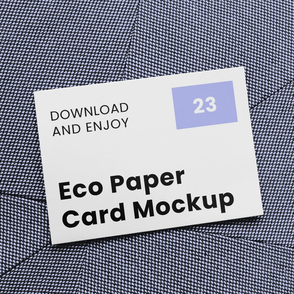 Free Business Card On Pillow Mockup PSD