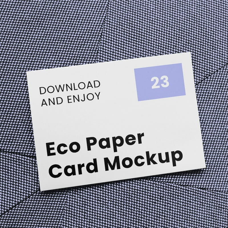 Free Business Card On Pillow Mockup PSD