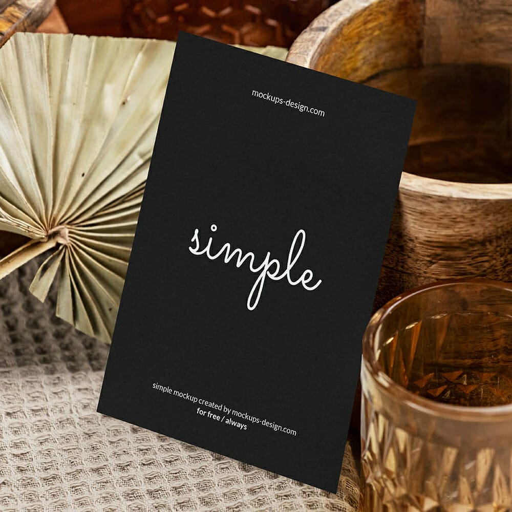 Free Elegant A6 Flyer Mockup PSD