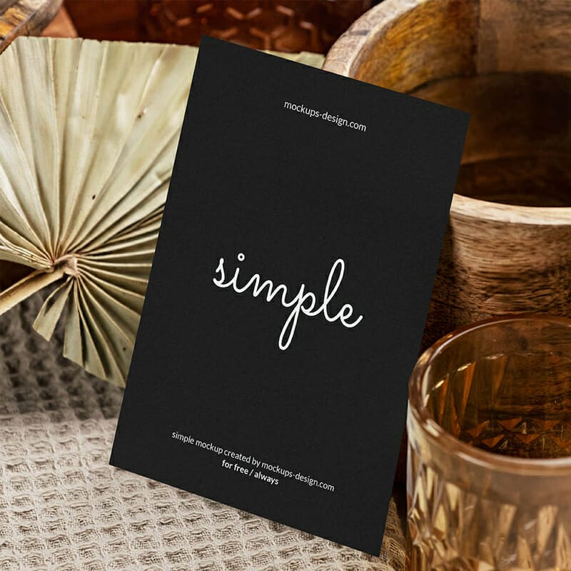 Free Elegant A6 Flyer Mockup PSD