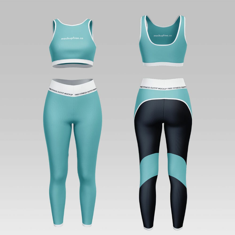 Free Fitness Outfit Mockup PSD