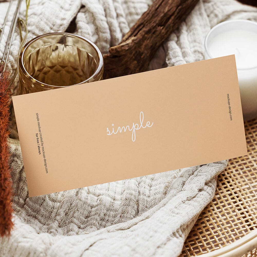 Free Horizontal DL Flyer Mockup PSD