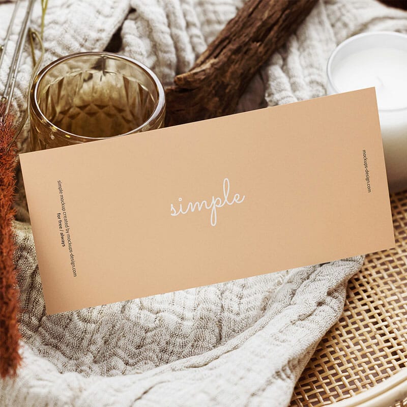 Free Horizontal DL Flyer Mockup PSD