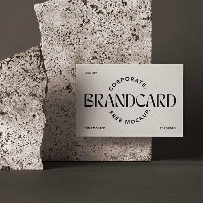 Free Identity Corporate Branding PSD Card Mockup