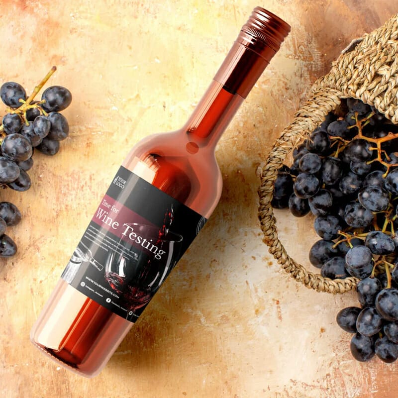 Free Liquor Bottle Mockup PSD Template