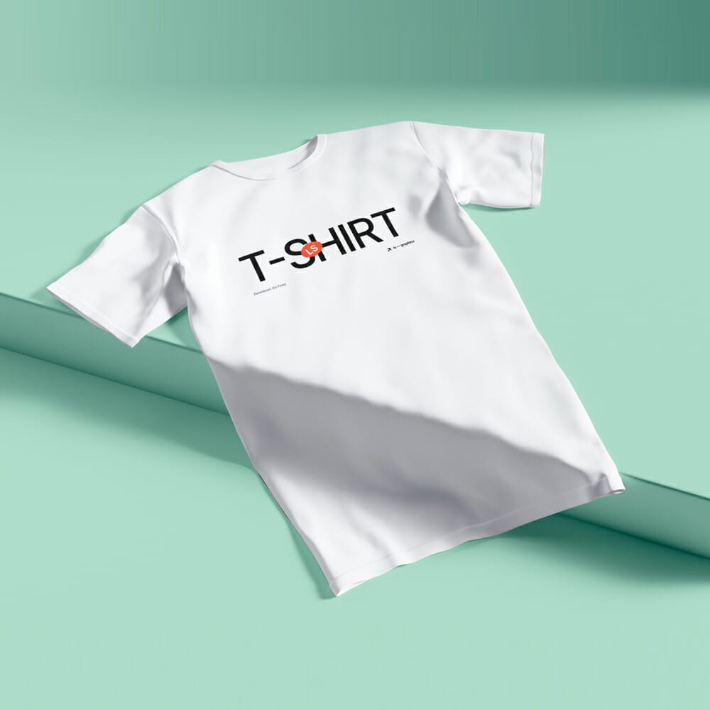 Free Minimalistic T-Shirt Mockup PSD