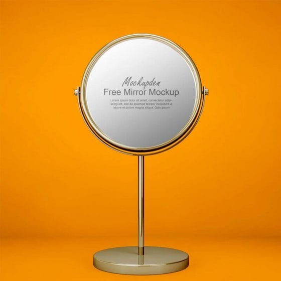 Free Mirror Mockup PSD Template