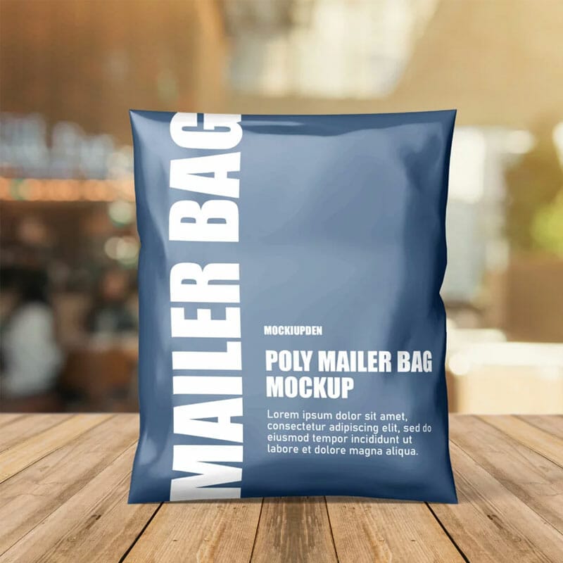 Free Poly Mailer Bag Mockup PSD Template