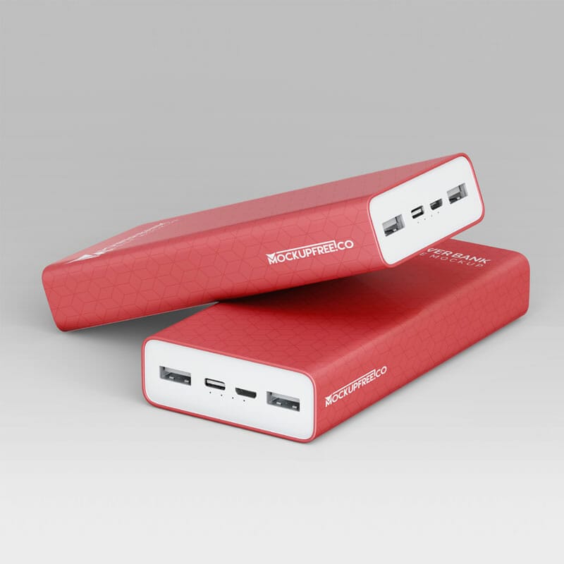 Free Power Bank Mockup PSD