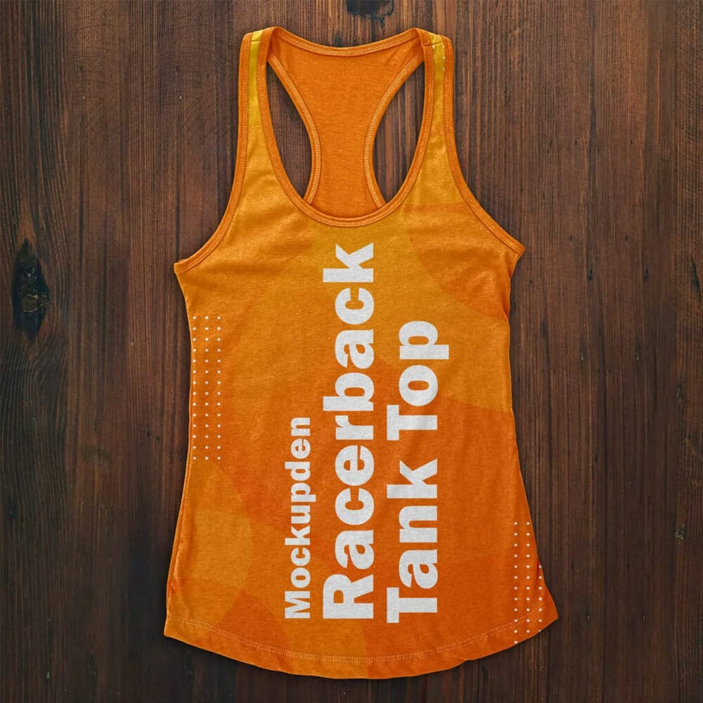 Free Racerback Tank Top Mockup PSD Template