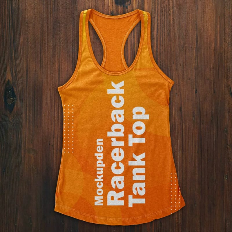 Free Racerback Tank Top Mockup PSD Template