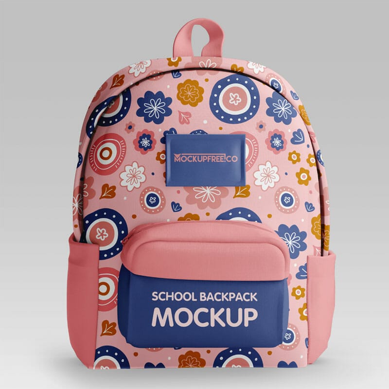 Free School Backpack Mockup PSD » CSS Author