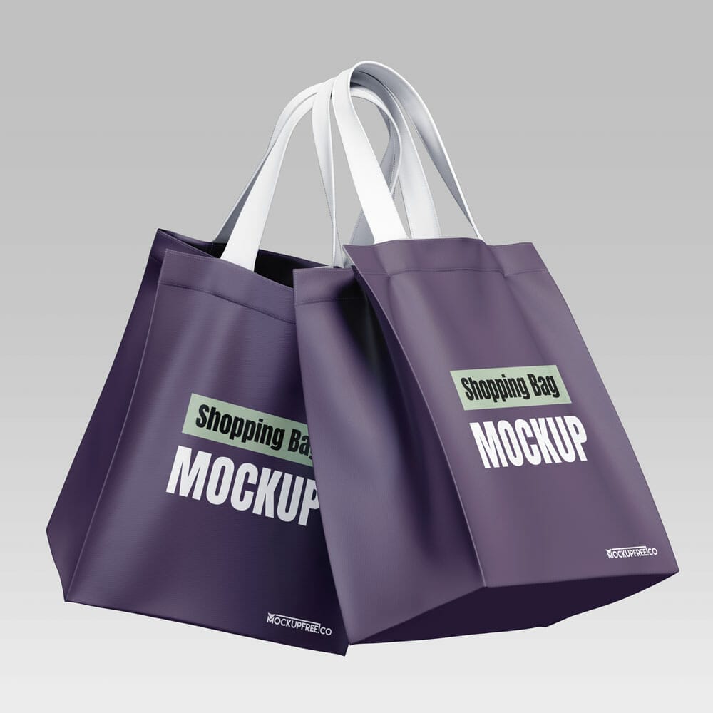 Free Shopping Bag Mockup PSD