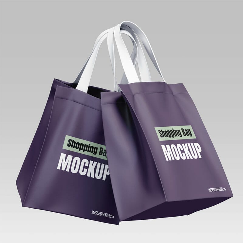 Free Shopping Bag Mockup PSD