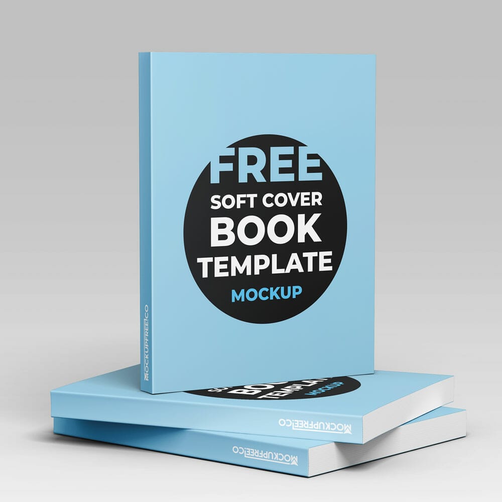 Free Soft Cover Book Mockup In PSD