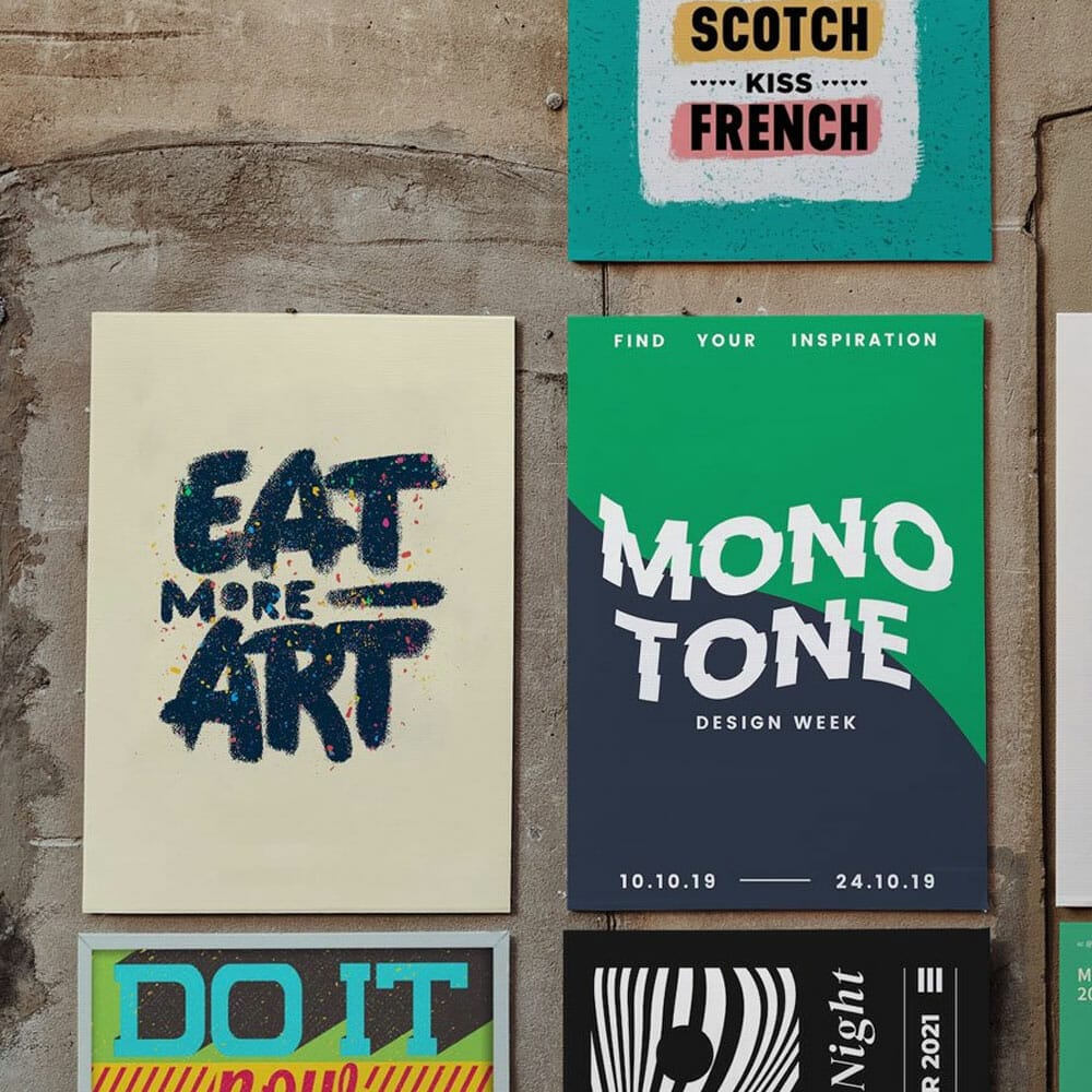 Free Street Wall Poster Mockup PSD