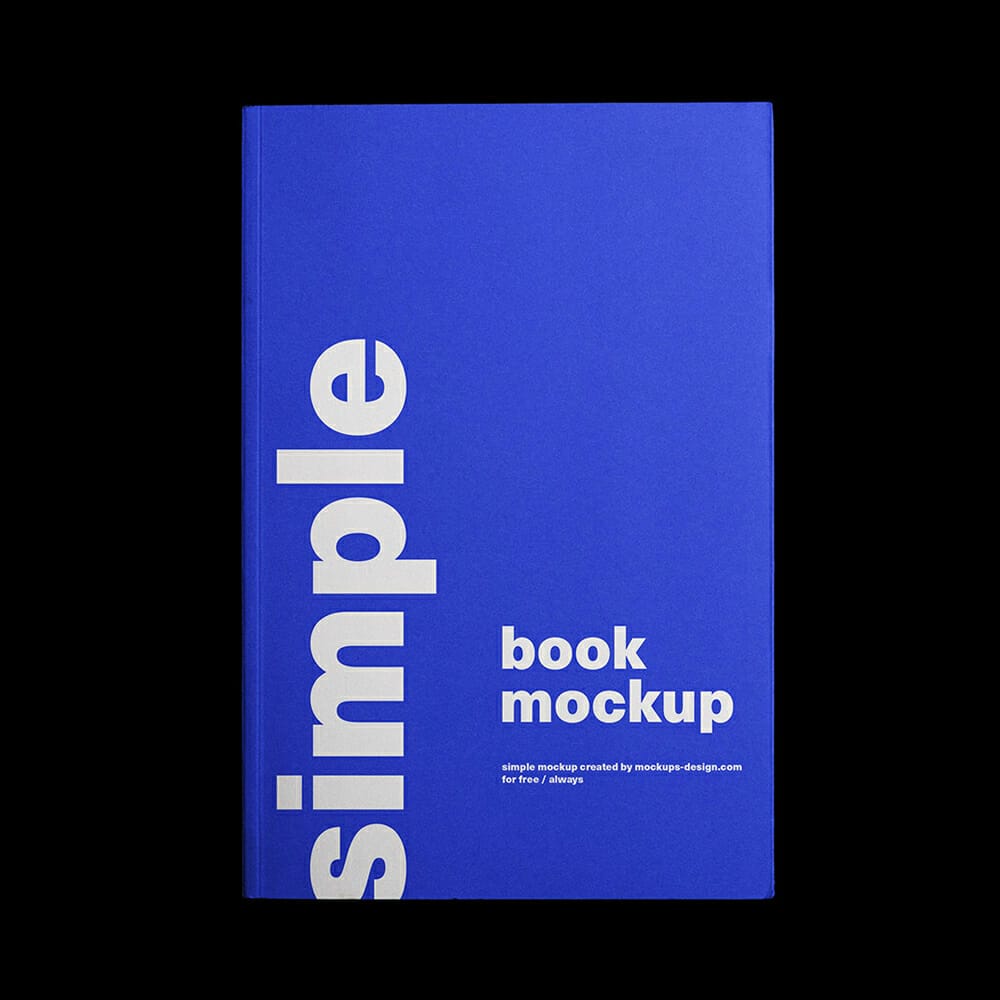 Free Top View Book Mockup PSD