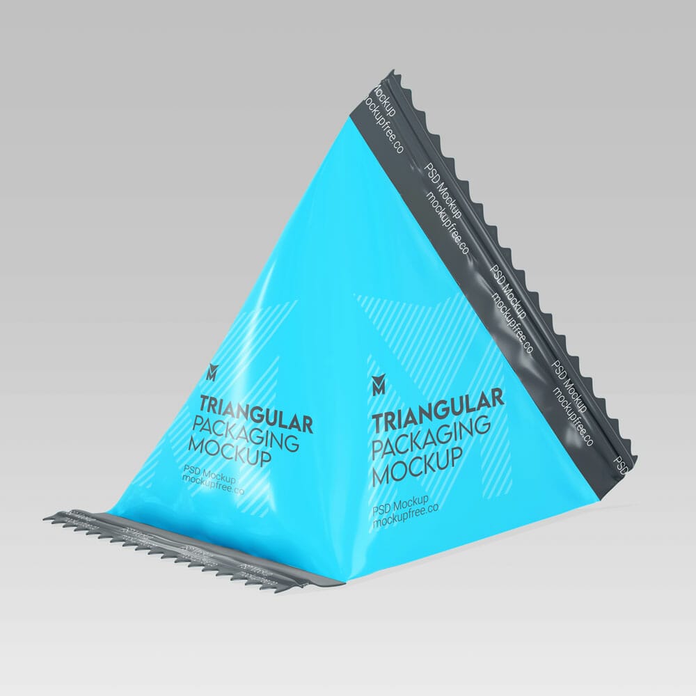 Free Triangular Packaging Mockup PSD