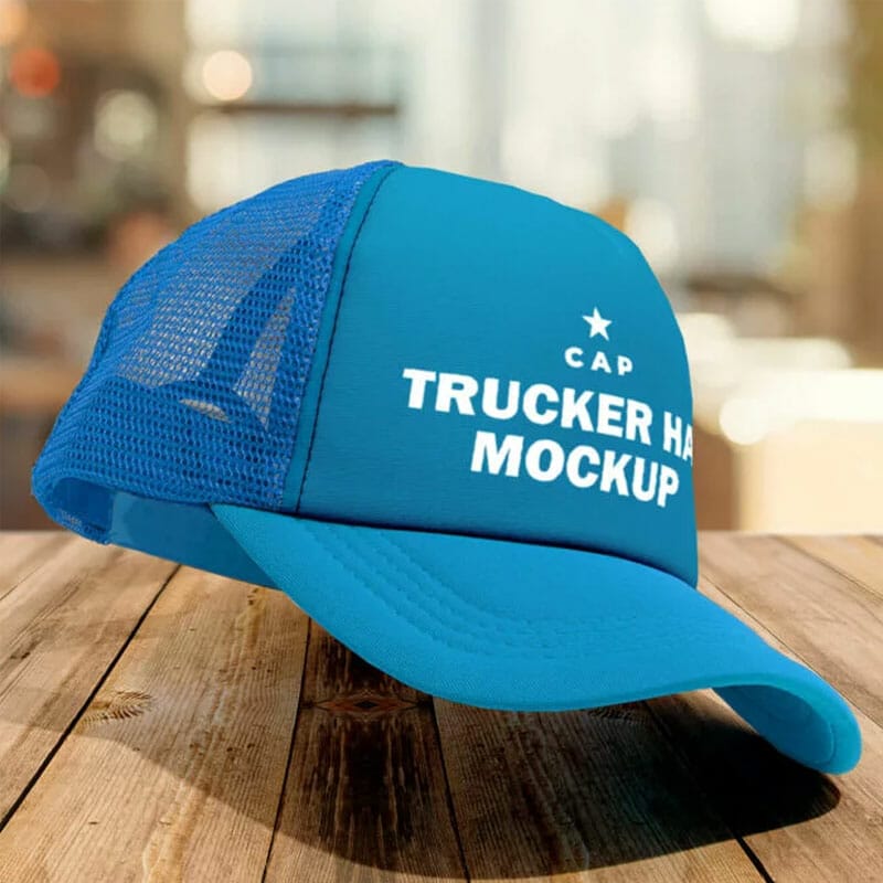Free Trucker Hat Mockup PSD Template