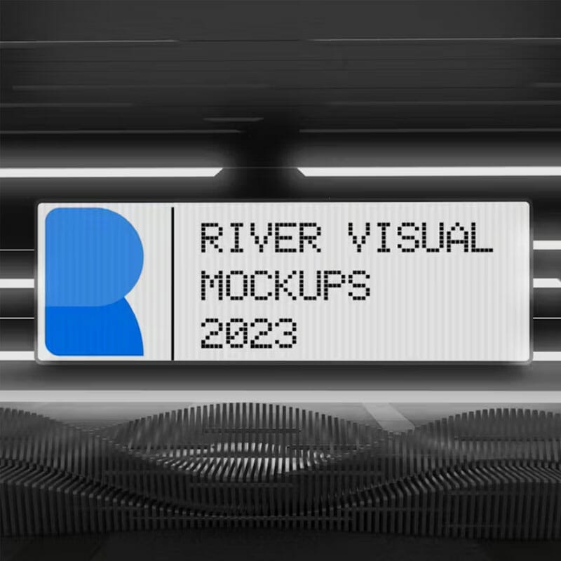 Free Underground Display Mockup Sci-Fi PSD