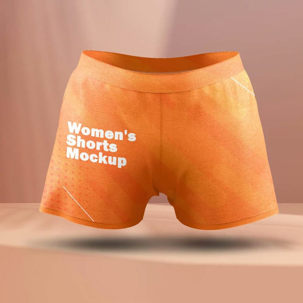Free Women’s Shorts Mockup PSD Template