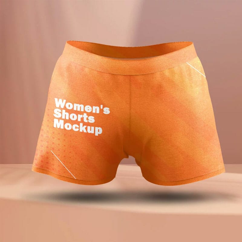 Free Women’s Shorts Mockup PSD Template