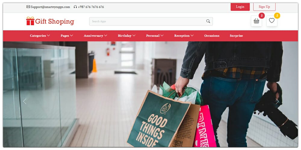 Gift Shop Website Template