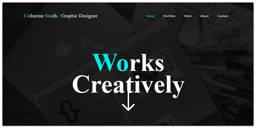 Graphic Designer Portfolio Web Template