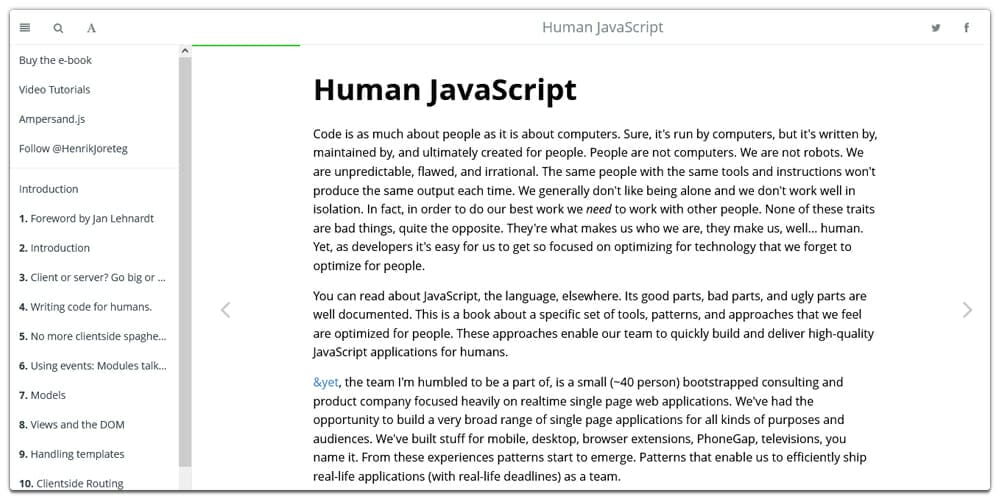 Human JavaScript
