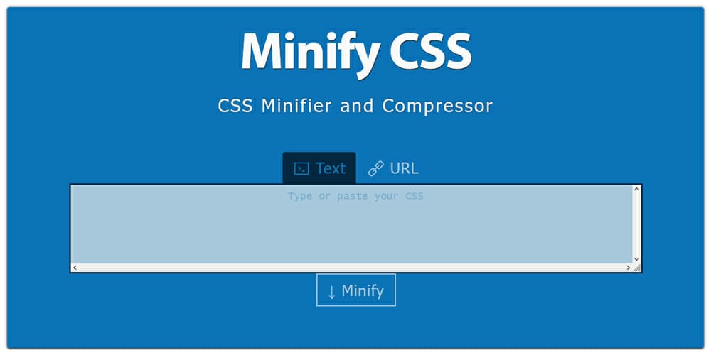 Minify CSS
