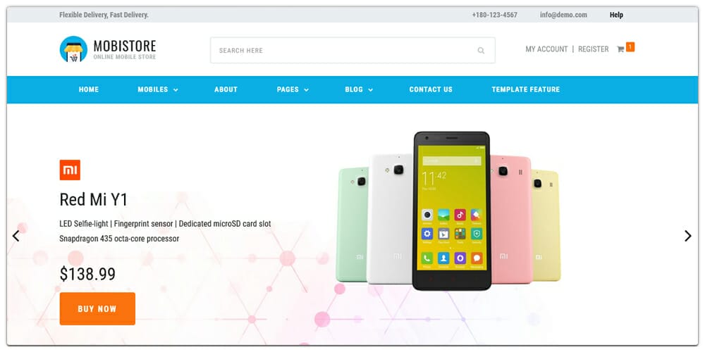 Online Mobile Store Shopping Web Template