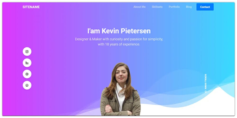 Free Bootstrap Portfolio Templates » CSS Author
