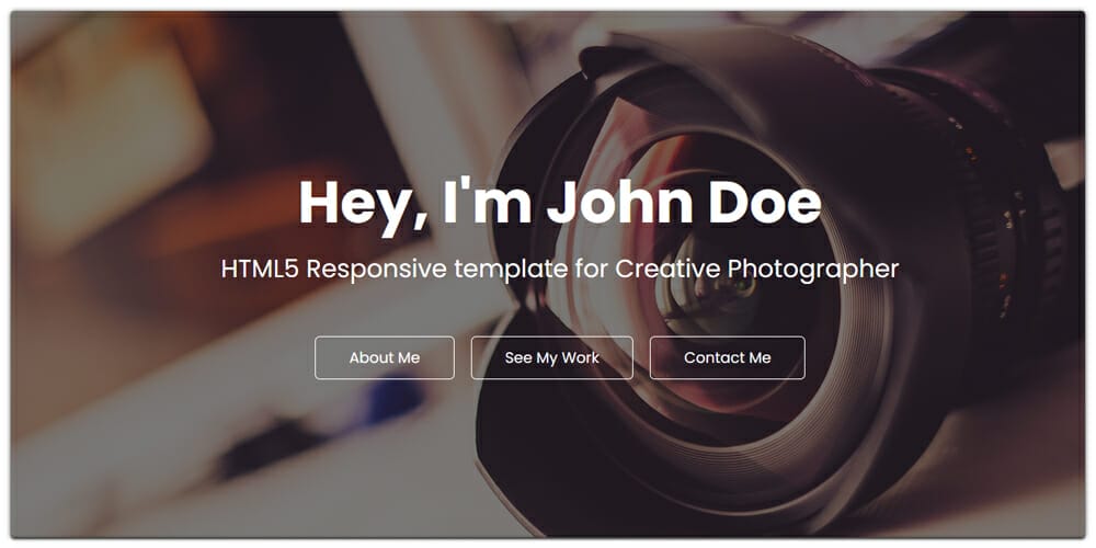 Photography Portfolio Website Template