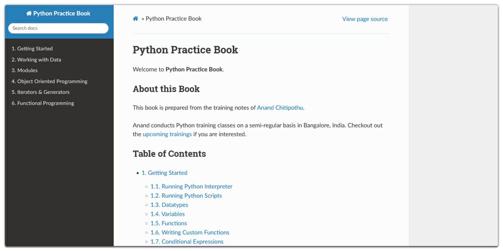 Python Practice Book