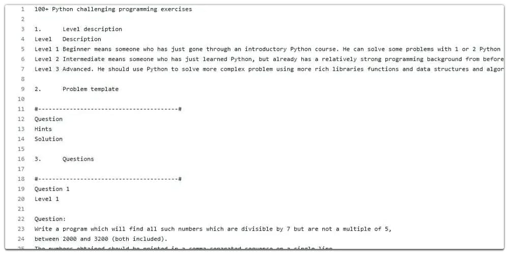 Python Programming Exercises