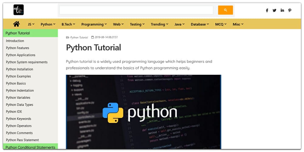 Python Tutorial