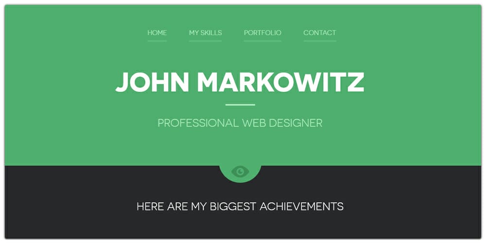 Free Bootstrap Portfolio Templates » CSS Author