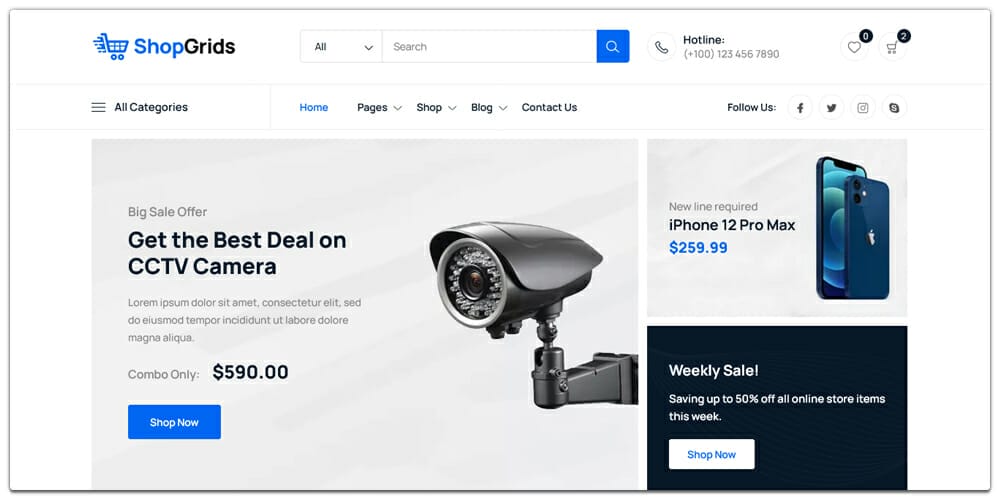 Free ECommerce Bootstrap Templates » CSS Author