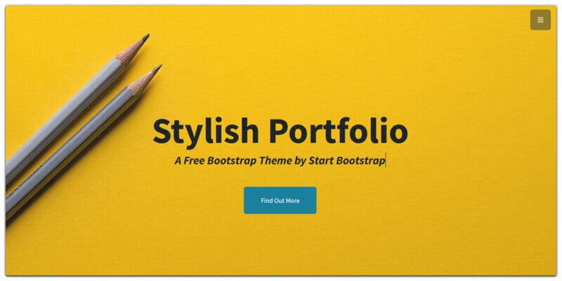 Free Bootstrap Portfolio Templates » CSS Author