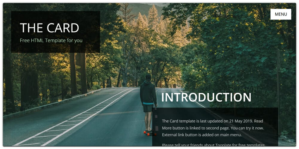 The Card Portfolio Template