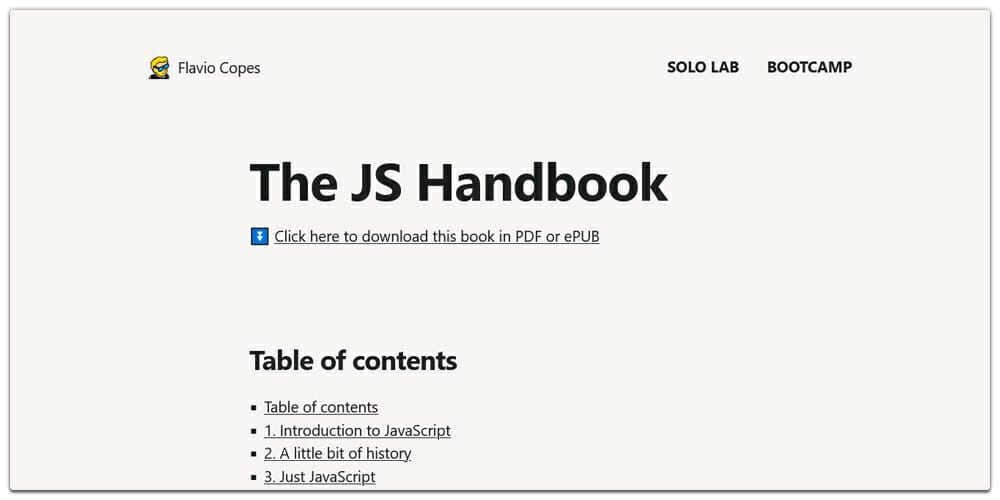 The JS Handbook 