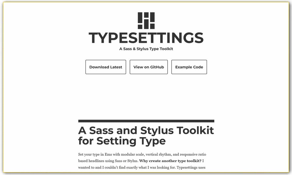 Typesettings