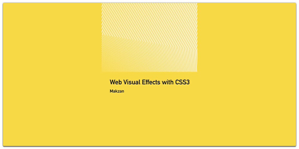 Web Visual Effects with CSS3